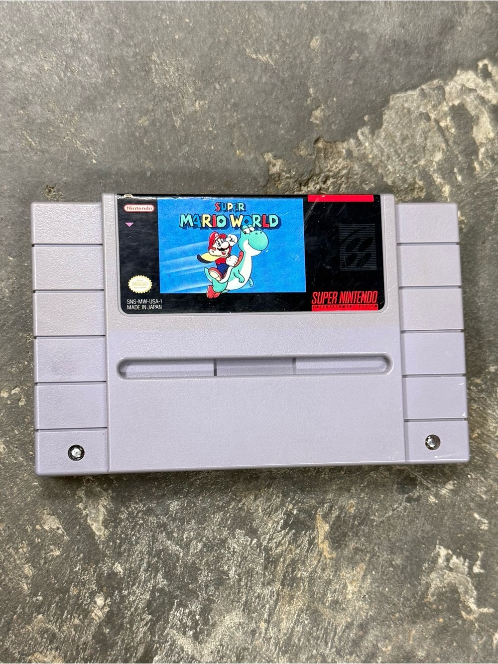 Super Mario World SNES Authentic Tested Nintendo Game